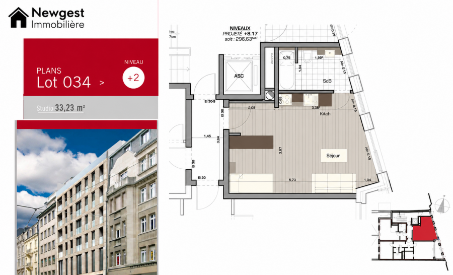 Studio à vendre à Luxembourg-Gare